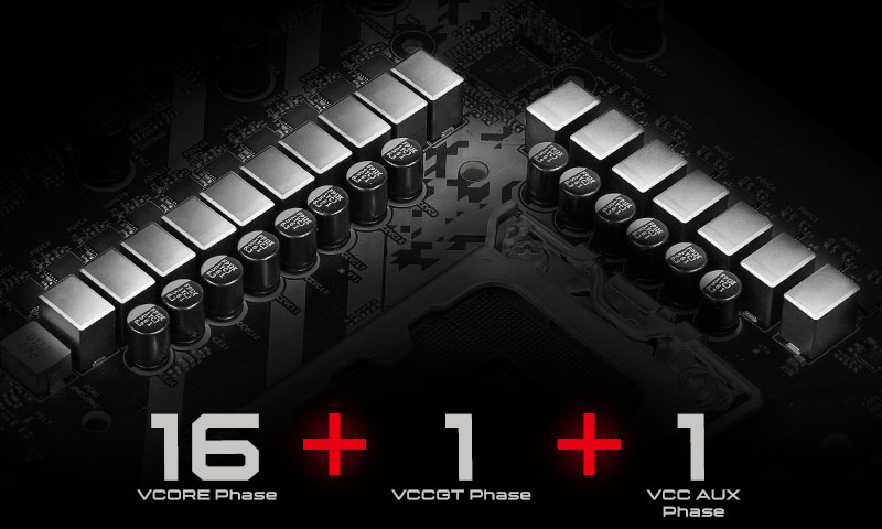 16+1+1 Power Phase Design